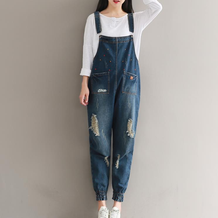 Denim Strap Pants 2