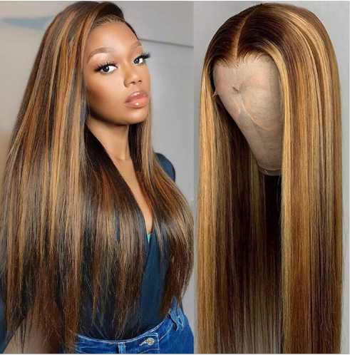 Piano Color P4.27 Brazilian Real Hair Wig