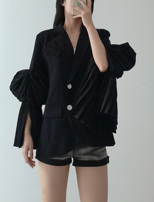 Beaded Diamond Buckle Bow Casual Suit Image 2