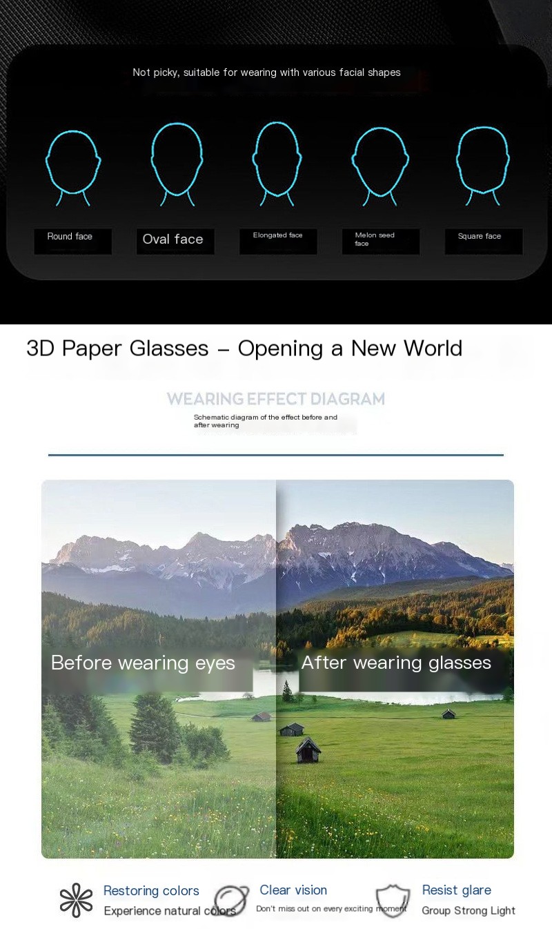 3D Paper Glasses Image 2