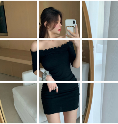 One-Shoulder Dress Back View