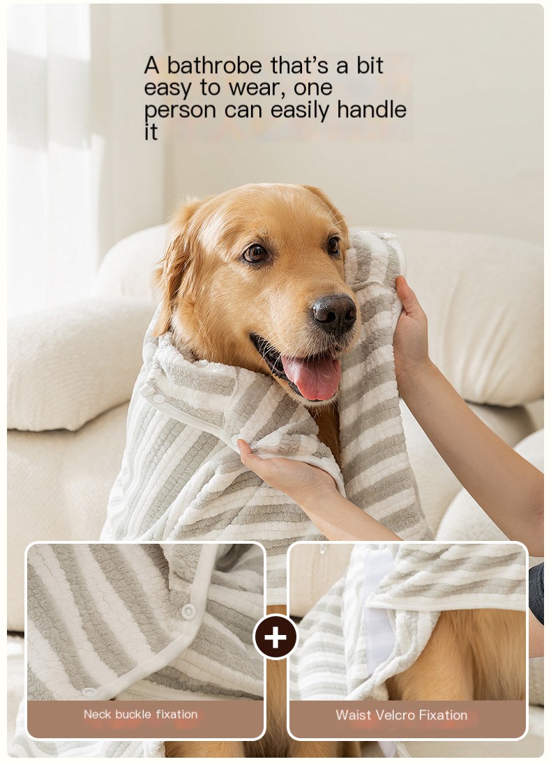 Lolly - L'accappatoio per cani super assorbente