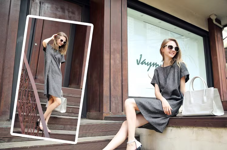 Cotton-Linen Dress Style 1