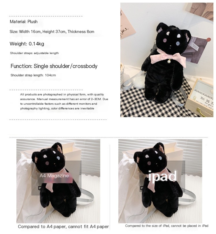 Cat Backpack White