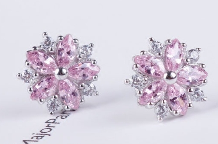 Korean Cherry Blossom Earrings