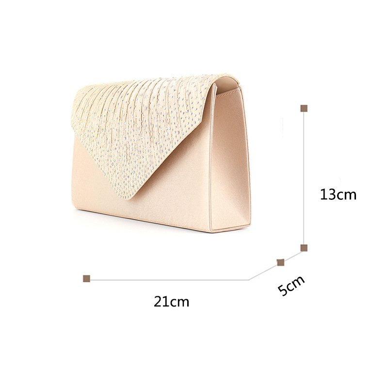 2018 Satin Rhinestone Clutch