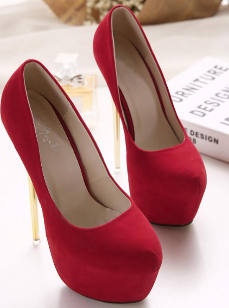 Suede High Heeled Shoes - Image 3