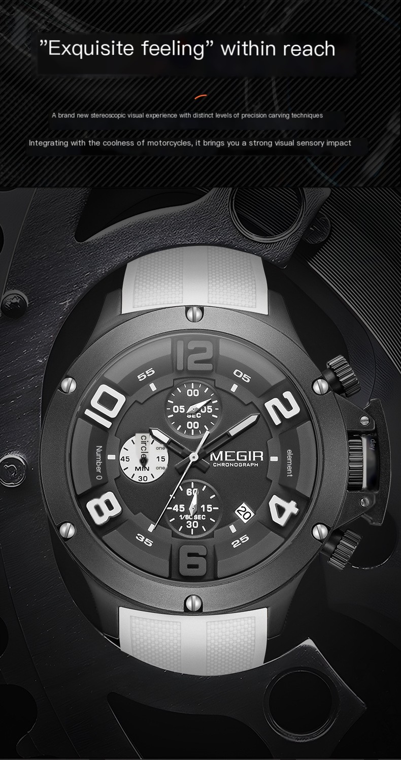 MEGIR Men's Sports Watch Image 2