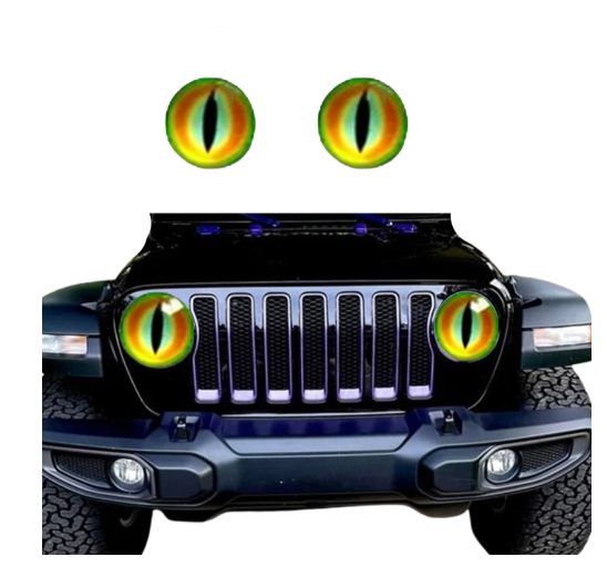 Last Day Big Sale 55% OFF Beast Eyes Headlight DecalsRed image