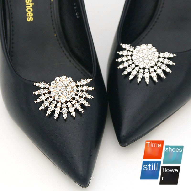 Peacock Tail Flower Shoe Accessories
