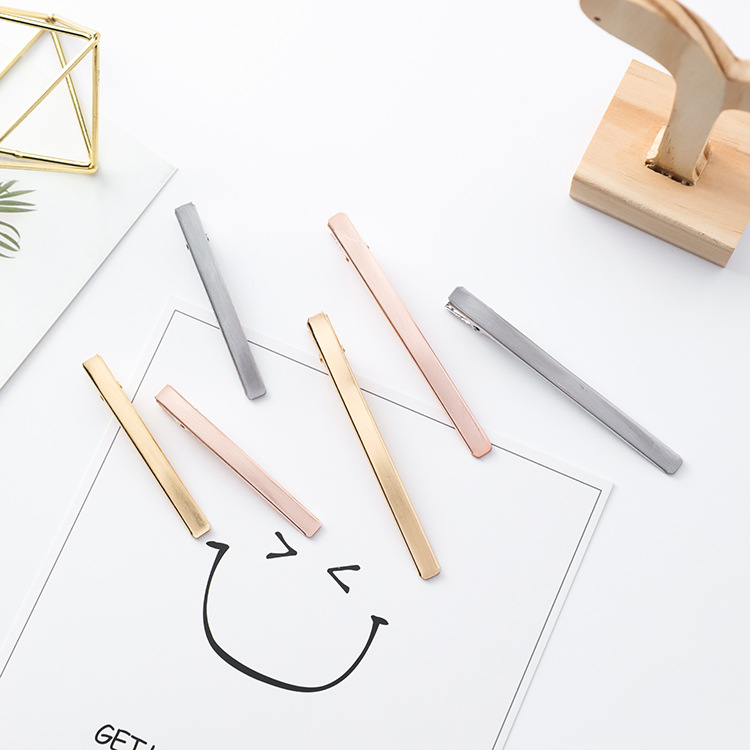 Long Silver Hair Clip