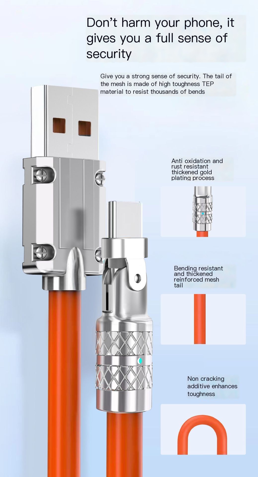 Zinc Alloy Data Cable