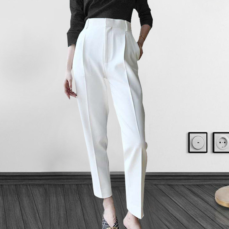 Casual High Waist Trousers For Women image