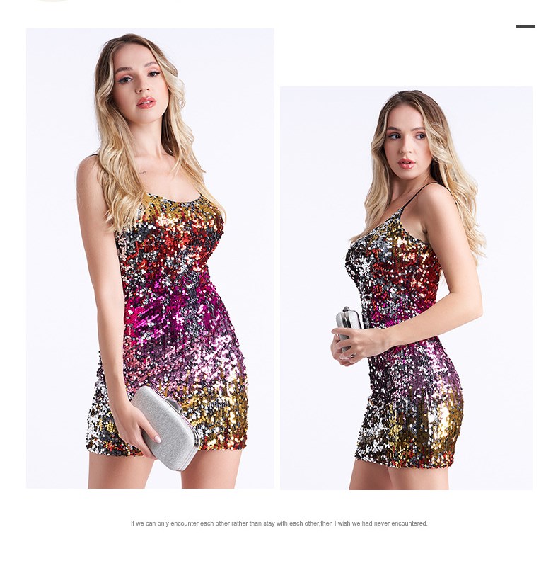 Sequined Dress - Red