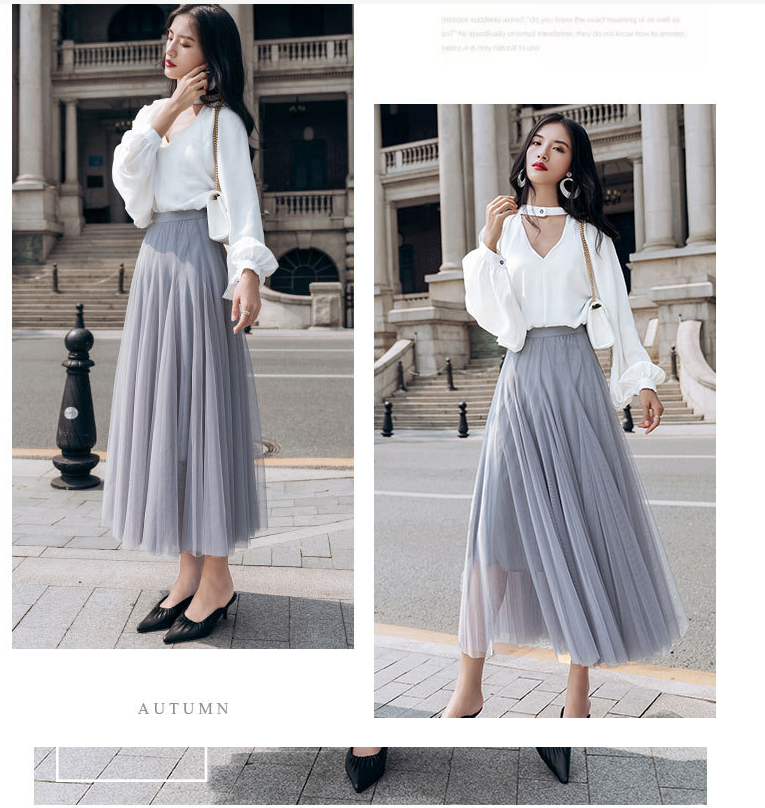 Net Yarn Fairy Oversized Skirt Image 2