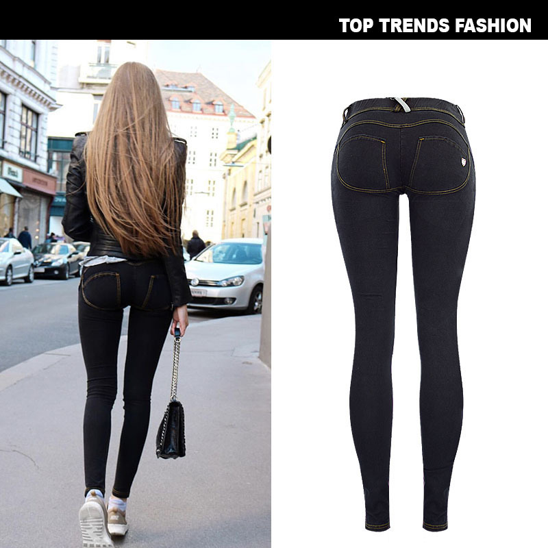 Ultra Stretch Low-Waist Denim Pants Image 6