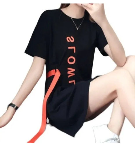 Irregular Hem T-shirt Dress