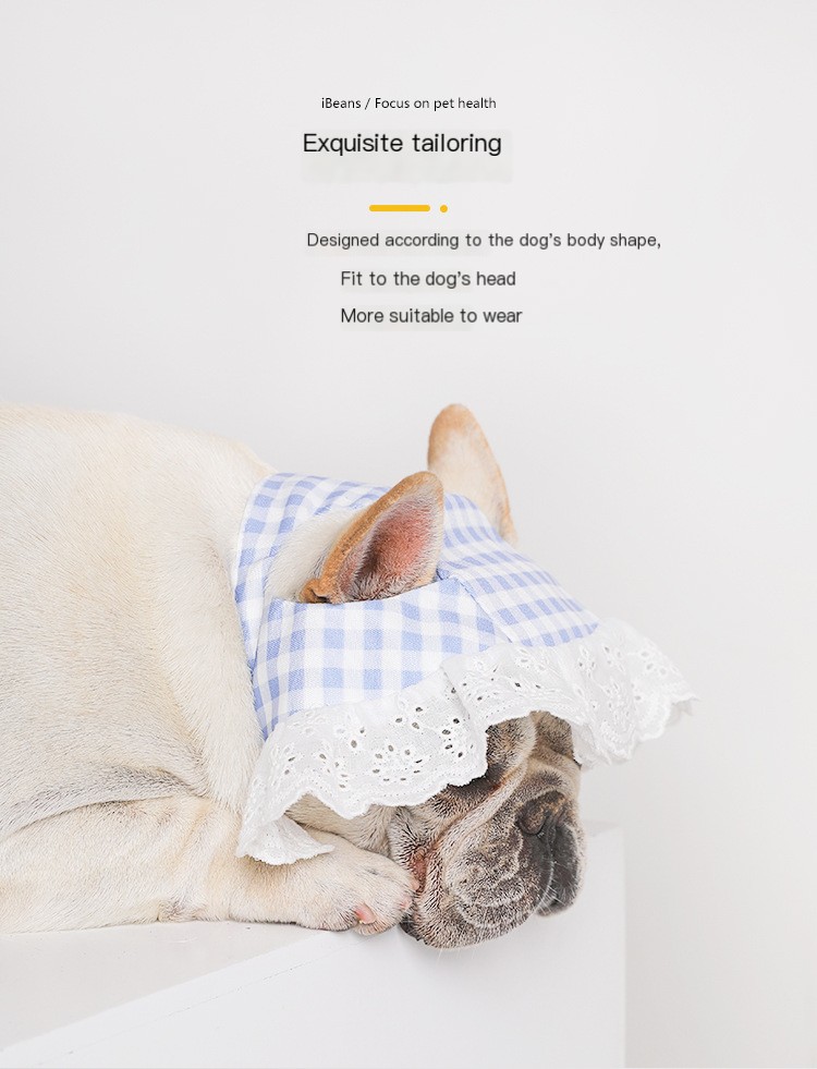 Summer Lace Faux Paw Corgi Teddy Sun Hat - Image 2