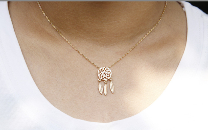 Dreamcatcher Feather Necklace