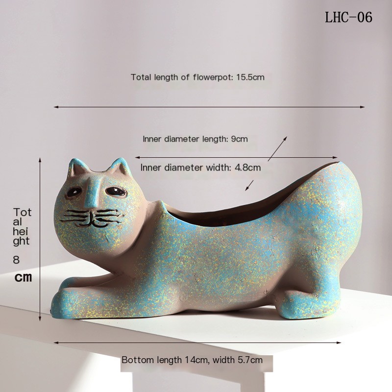 Cute Cat Flower Pot
