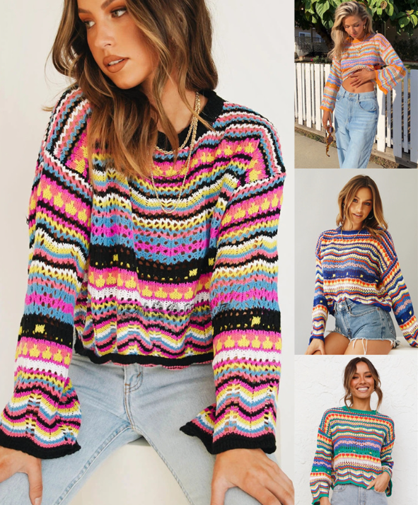 Pullover Sweater in Green