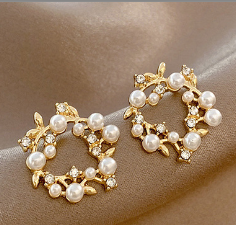 Pendientes de pétalos de flores 2