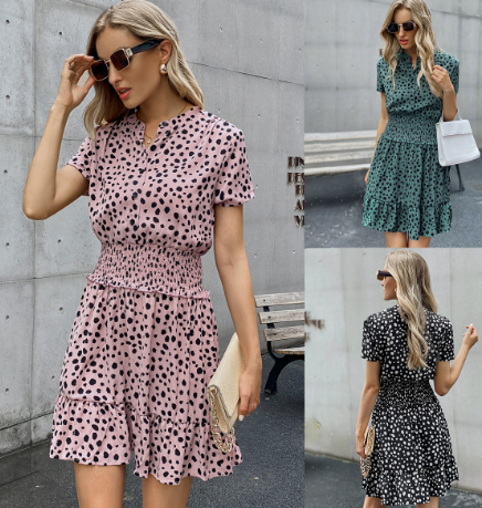 Polka Dot Print Dress
