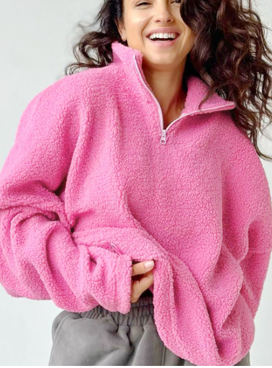 Knitted Lamb Fleece Pullover Sweater 5