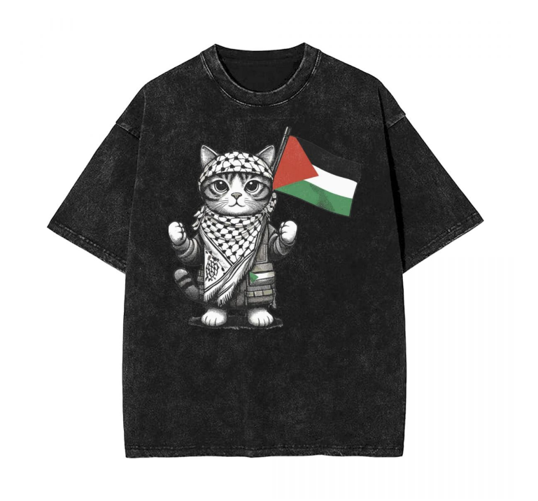 Graphic Design of Washed T Shirt