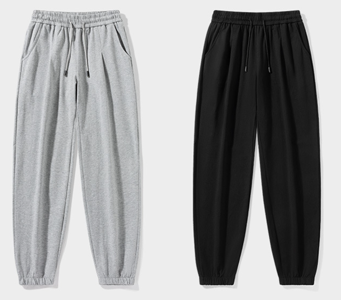 Men's Loose All-match Casual Terry Sweatpants Image 2