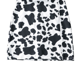 Cow Spot Print Skirt 4