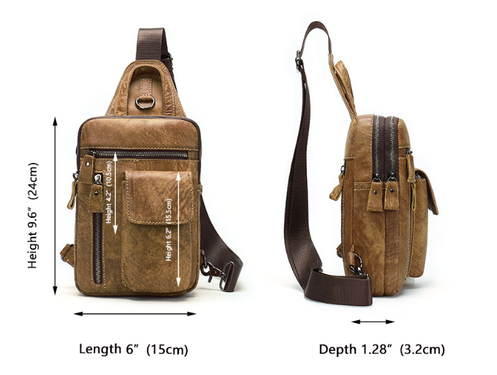 Men's Chest Bag - Red Curry