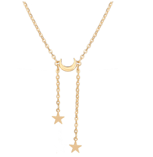 Moon and Star Necklace - Image 1