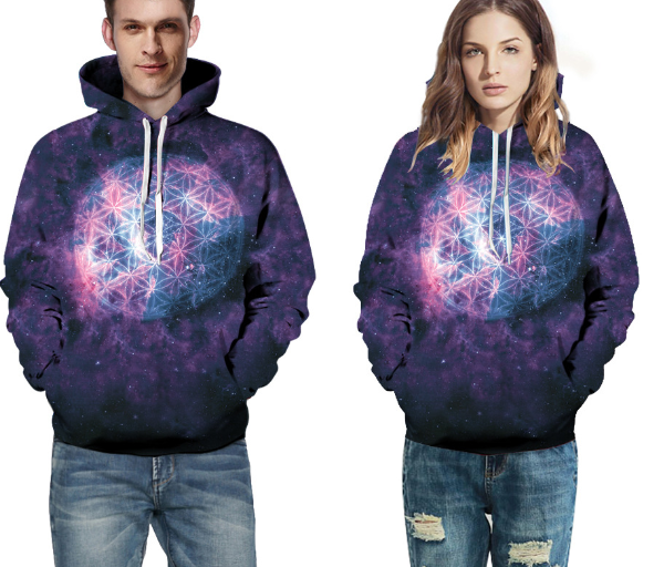 Starry Sky Sweatshirt - Model Image