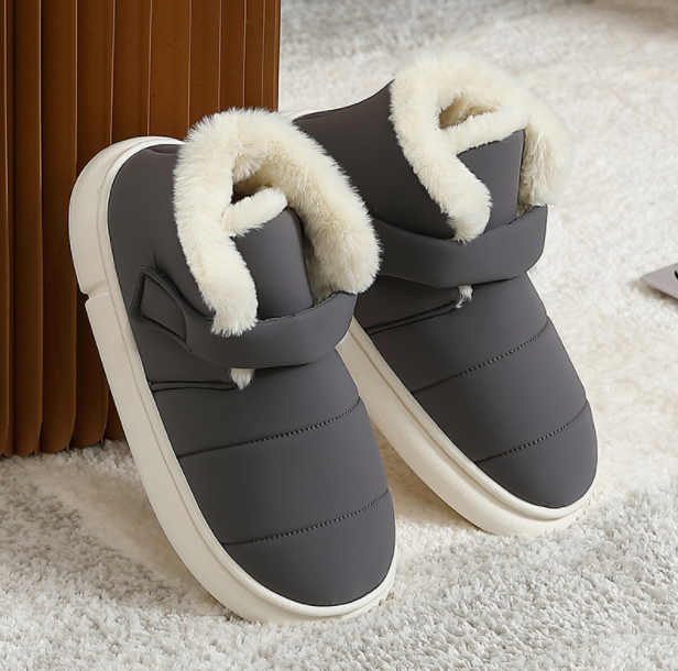 Down High-top Cotton Slippers Image 3