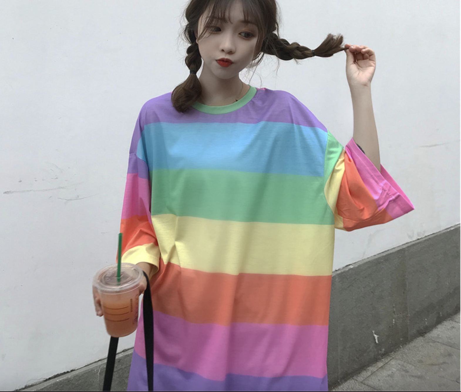 Stylish Rainbow Striped T-Shirt