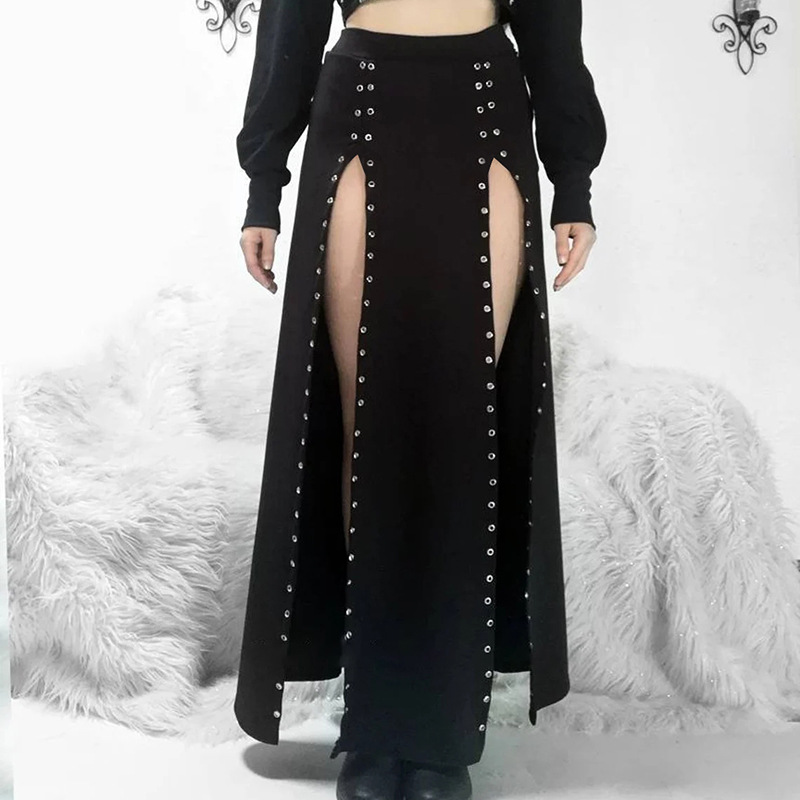 Black A-line Skirt