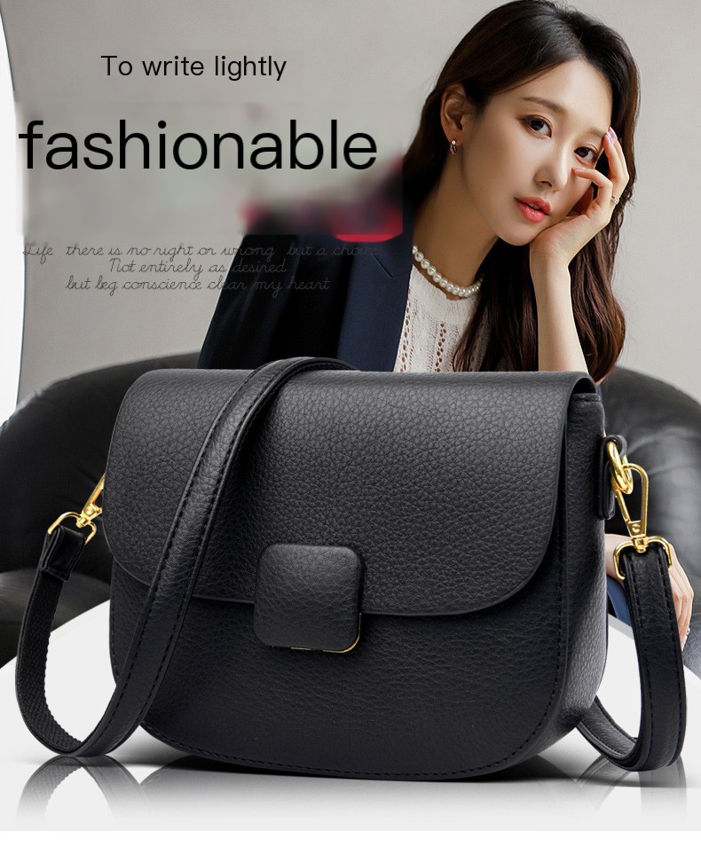 Retro Small Square Bag - Black