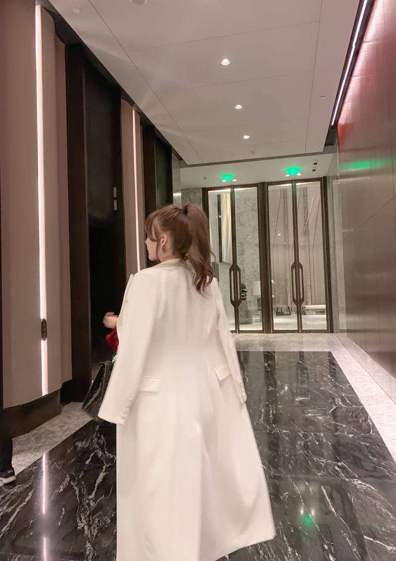 White Trench Coat Image 8