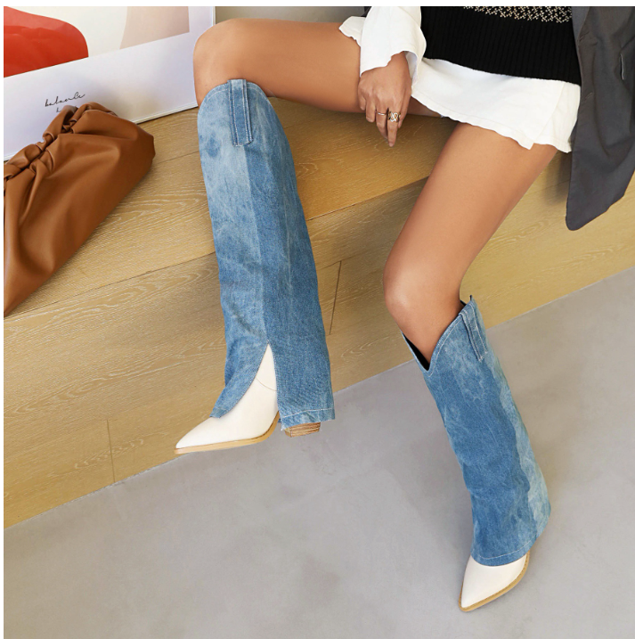 Bota Salto Alto Jeans - Image 4