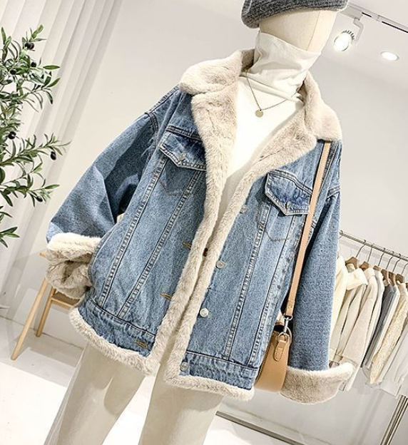 Image 5 de Veste en Jean Doublée Polaire pour Femme