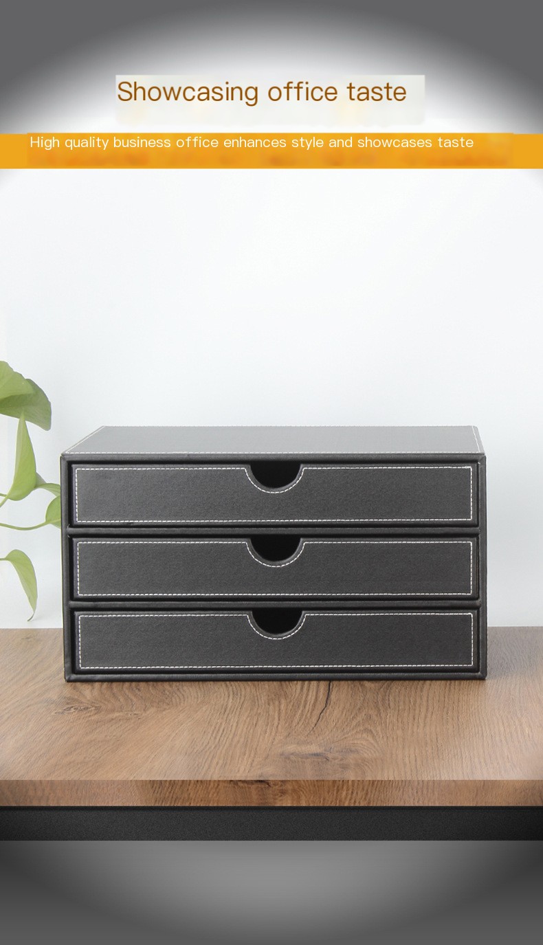 Leather Desk Organizer Image 1