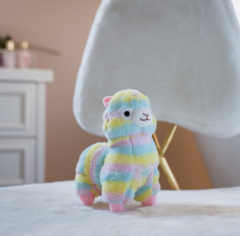 Rainbow Alpaca Plush Toy 3