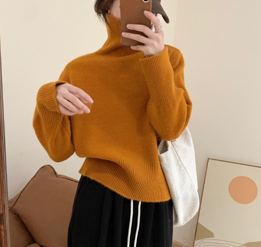 Cashmere Pullover Orange