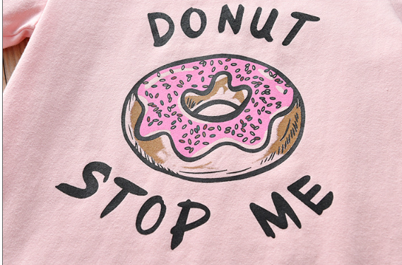 Parent-child donut fringed dress