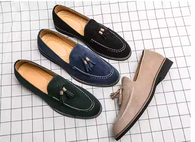 WOLFF Klassische Wildleder-slipper