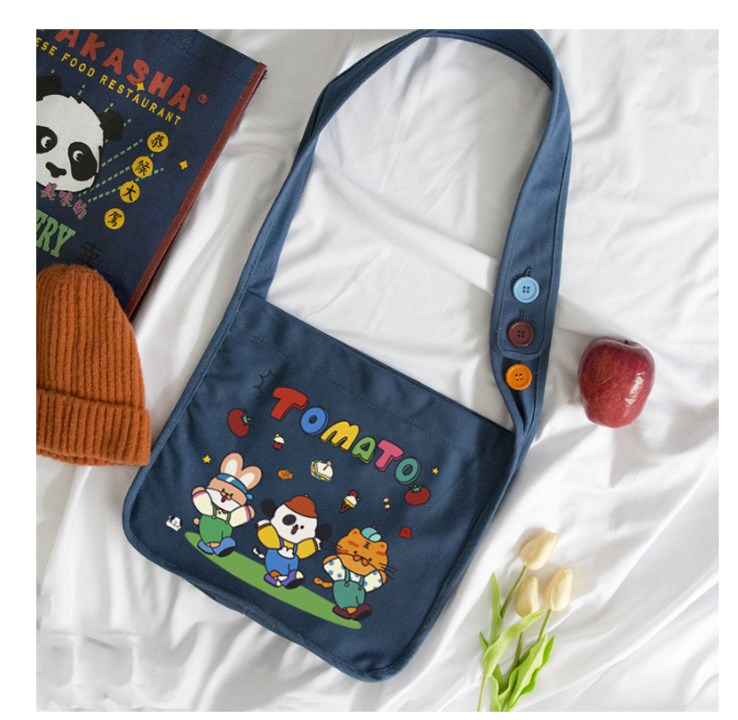 Colorful Button Shoulder Bag in various styles