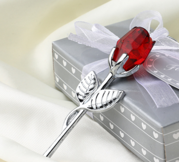 Crystal Rose Flower Pendant 3