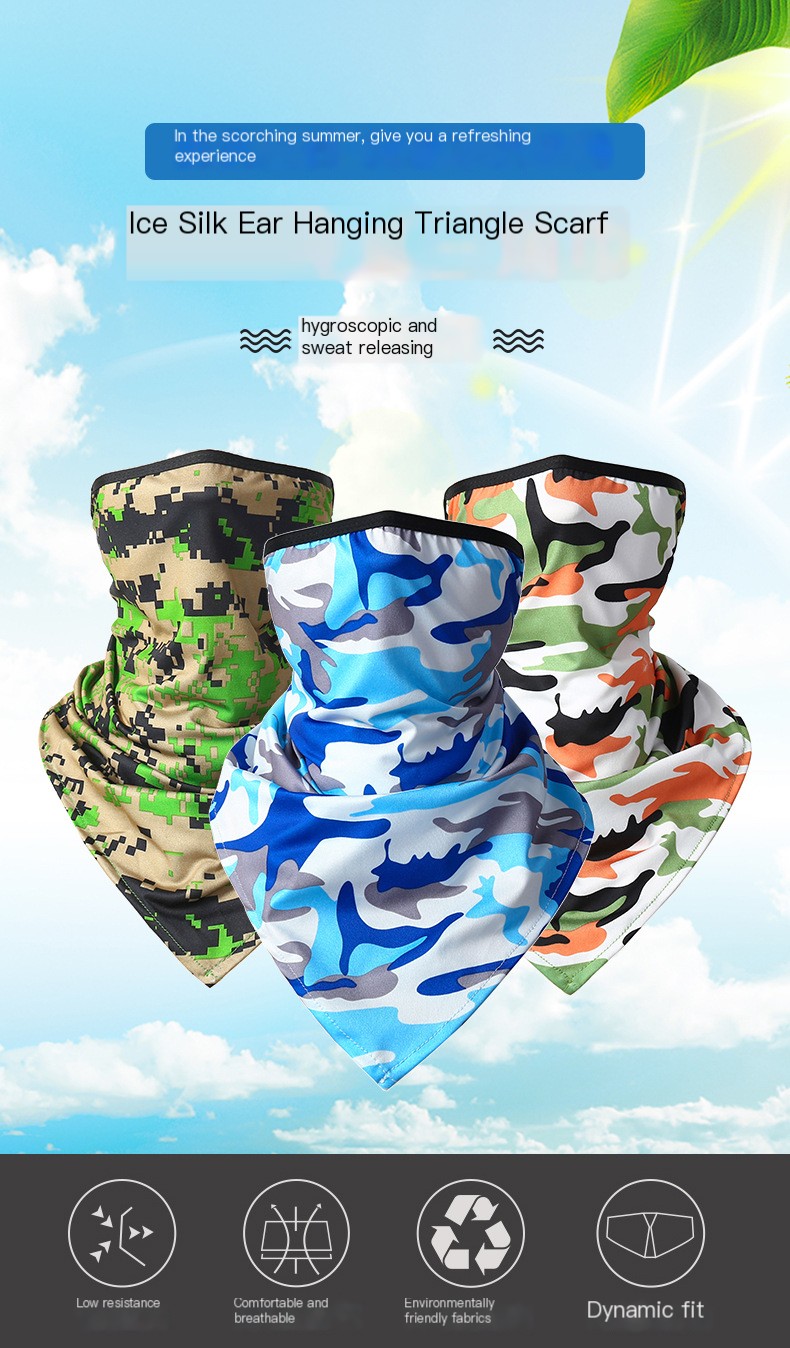 Summer Ice Silk Triangle Mask