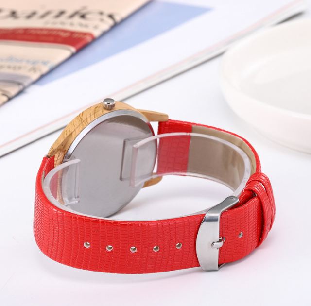 Leather and Wood Watch 7